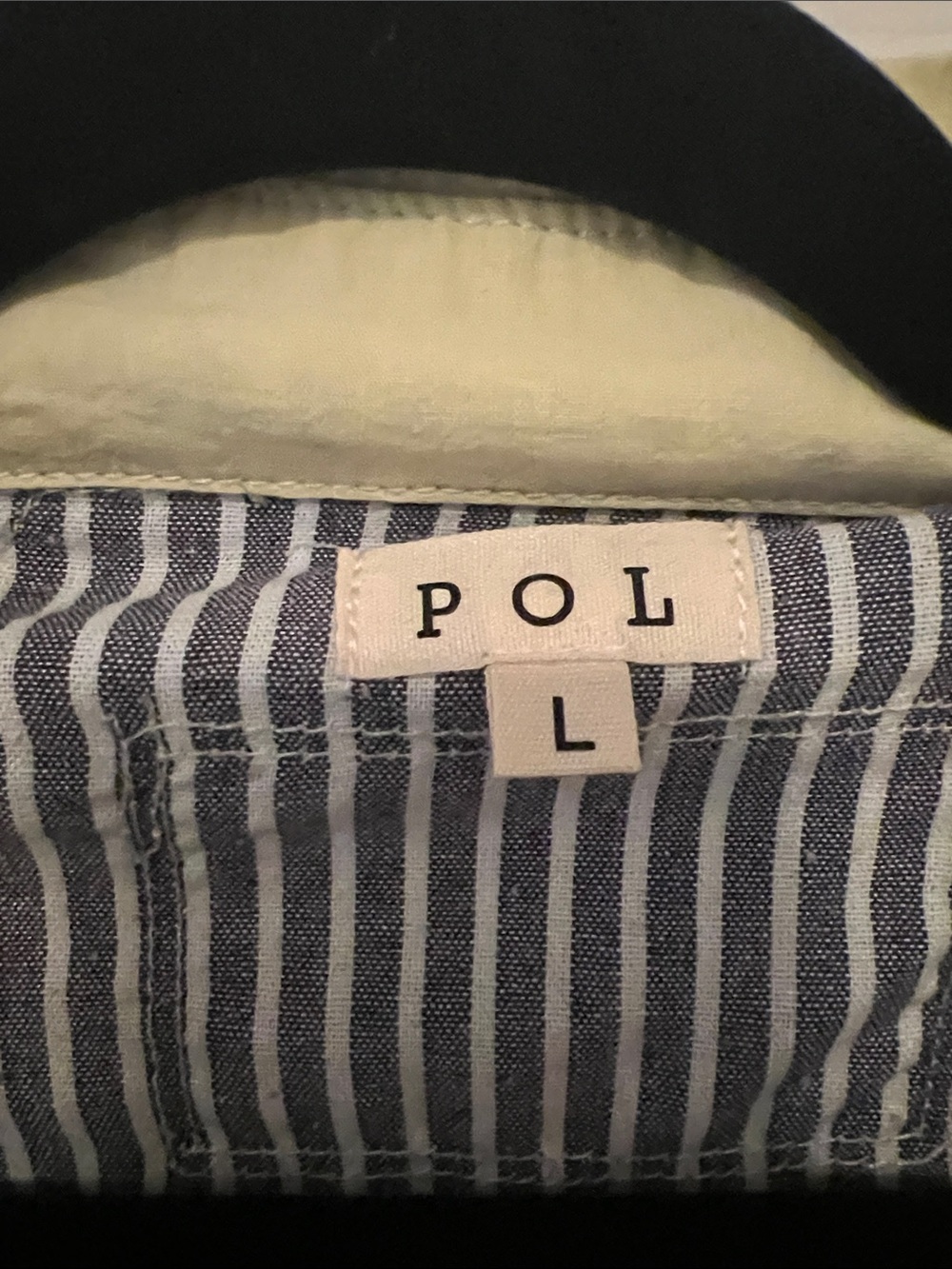POL Patchwork Floral & Denim Mix Button-Down Shirt - Yellow/Blue/Black/Red - Picture 3 of 4